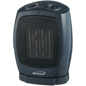 Brentwood Appliances H-C1600 Oscillating Ceramic Space Heater & Fan