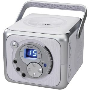 JENSEN CD-555A Portable Bluetooth Music System with CD Player