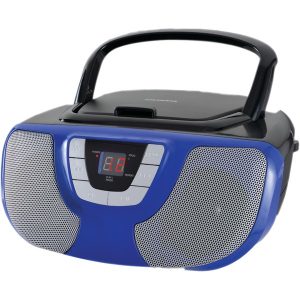 SYLVANIA SRCD1025-BLUE Portable CD Radio Boom Box (Blue)