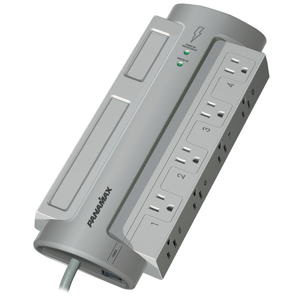 Panamax PM8-EX 8-Outlet PowerMax PM8-EX Surge Protector (without Satellite & CATV Protection) Panamax PM8-EX 8-Outlet PowerMax PM8-EX Surge Protector (without Satellite & CATV Protection)