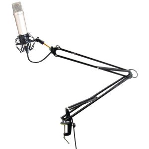 Pyle Pro PMKSH04 Universal Table Clamp Pro Boom Shock Microphone Mount