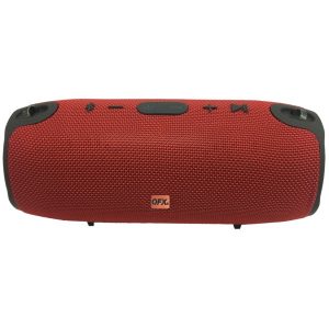 QFX BT-220 Red Portable Rechargeable Bluetooth Speaker (Red)