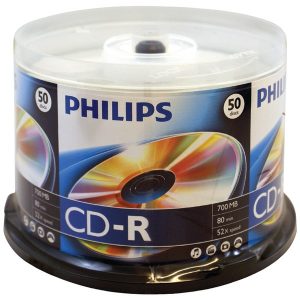 Philips D52N600 700MB 80-Minute 52x CD-Rs (50-ct Cake Box Spindle)