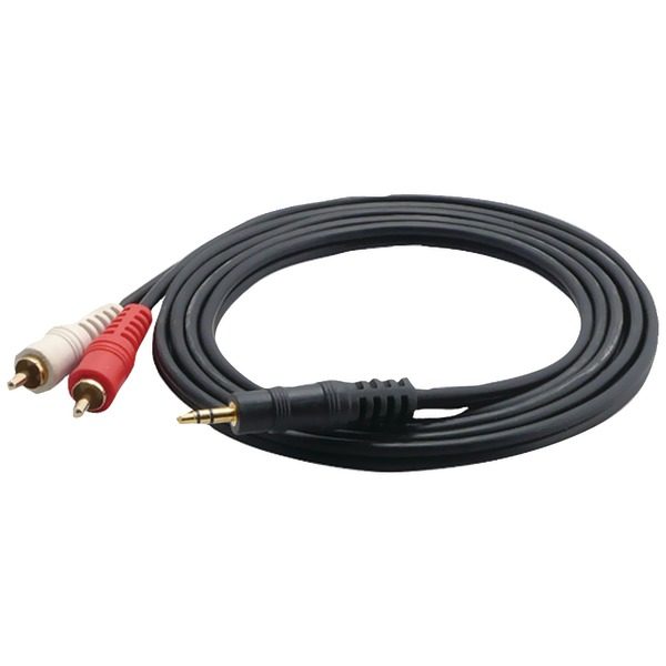 Pyle Pro PCBL42FT6 12-Gauge Dual RCA Males to 3.5mm Stereo Male Y-Cable