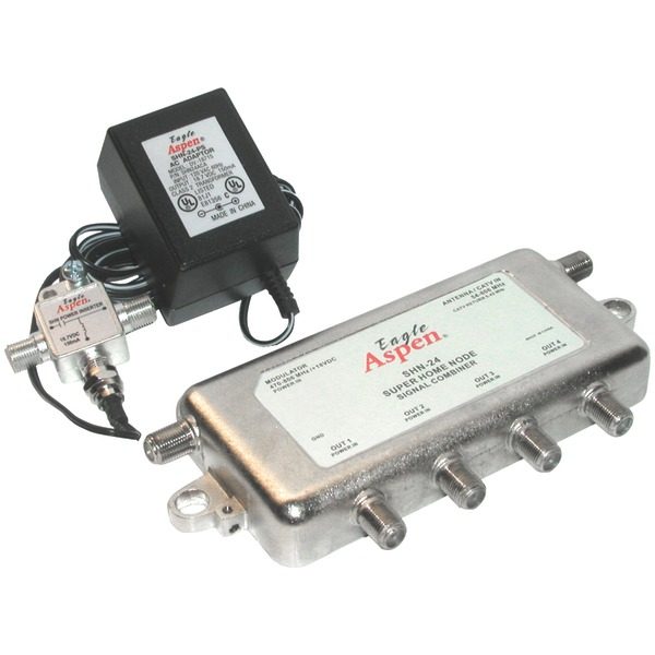 Eagle Aspen 500183 Signal Combiner/Amplified 4-Way Splitter