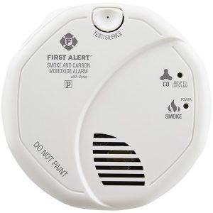 First Alert 1039824 Combination Smoke & Carbon Monoxide Alarm with Voice & Location