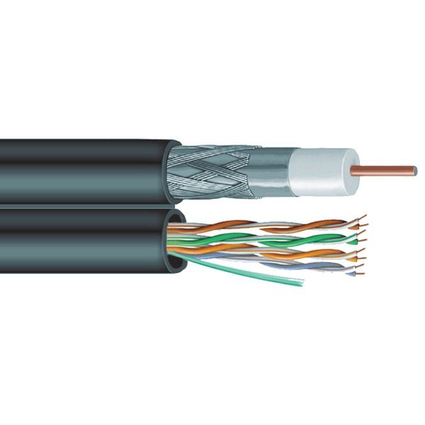 Vextra V6C5E Siamese RG6 Coaxial/CAT-5E Cable