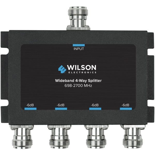 Wilson Electronics 859981 4-Way -6dB Cellular Signal Splitter with N-Female Connectors
