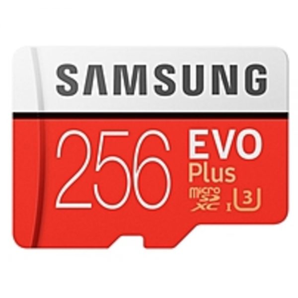Samsung EVO Plus 256 GB microSDXC - Class 10/UHS-I (U3) - 100 MB/s Read - 90 MB/s Write