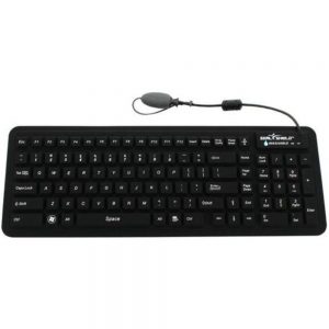 Seal Shield SEAL GLOW2 S106G2 Silicone Keyboard - LED Backlit - Black