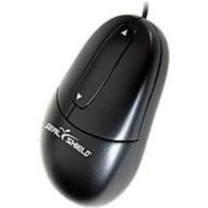 Seal Shield Silver Surf SM7 Waterproof Corded Laser Mouse - USB - Wired - Black