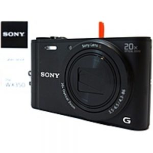 Sony Cyber-Shot DSC-WX350/B 18.2 Megapixel Digital Camera - 20x Optical Zoom - 3-inch LCD Display - Black
