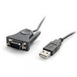 StarTech ICUSB232DB25 USB to RS232 DB9/DB25 Serial Adapter Cable - M/M - Gray