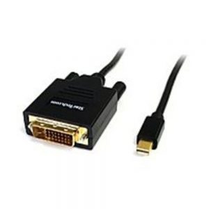 Startech MDP2DVIMM6 6 Feet Mini DisplayPort - 1 x Mini DisplayPort Male Digital Audio/Video - 1 x DVI-D (Single-Link) Male Digital Video - Copper Conductor - Black