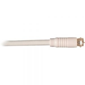 Steren RG6 High-Grade Coaxial Cable - F Connector - F Connector - 25ft - White
