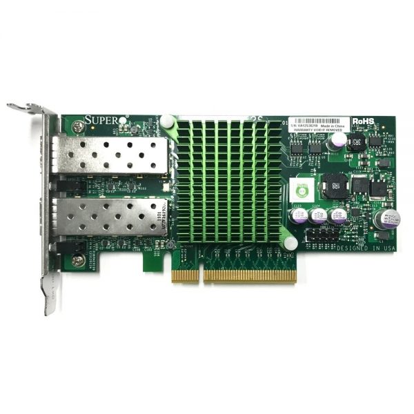 SuperMicro 2xPorts SFP+ 10GbE PCI-E x8 Low Profile Network Adapter AOC-STGN-I2S