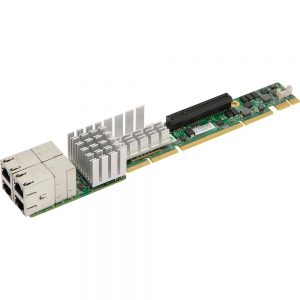 SuperMicro AOC-UR-I4XT 4x10GBase-T PCI-E 3.0 x8 1U Ultra Riser Adapter