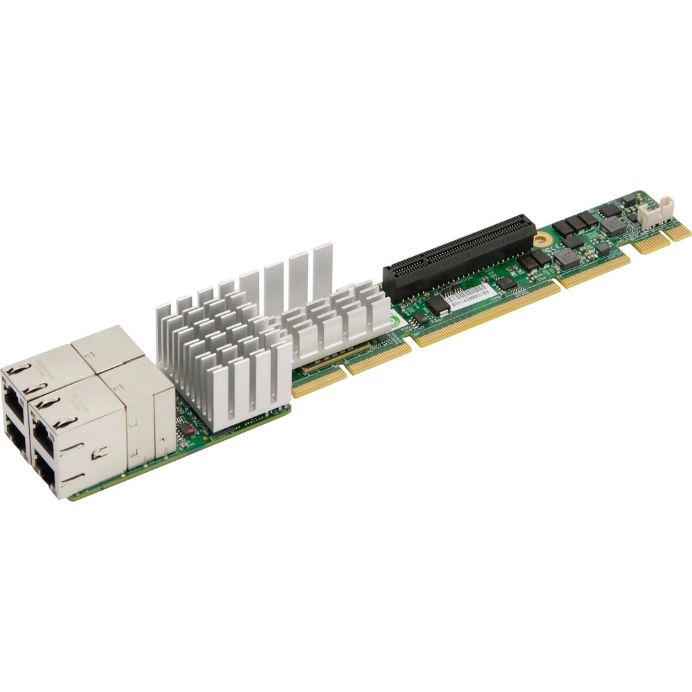 SuperMicro AOC-UR-I4XT 4x10GBase-T PCI-E 3.0 x8 1U Ultra Riser Adapter SuperMicro AOC-UR-I4XT 4x10GBase-T PCI-E 3.0 x8 1U Ultra Riser Adapter