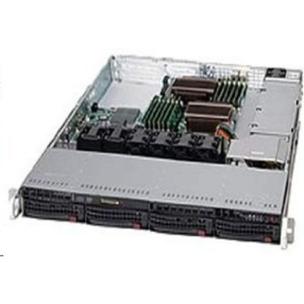 SuperMicro Superchassis 600W 1U RackMount Server Chassis Black CSE-815TQ-600WB