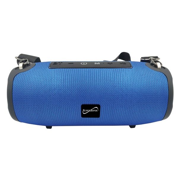 Supersonic SC-2327BT- Blue Portable Bluetooth Speaker with True Wireless Technology (Blue)