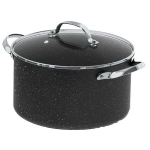 THE ROCK by Starfrit 060317-002-0000 THE ROCK by Starfrit 6-Quart Stockpot/Casserole with Glass Lid & Stainless Steel Handles