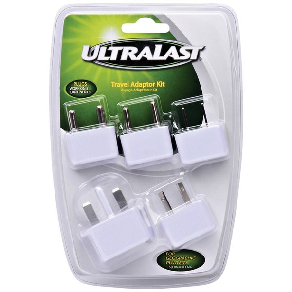 Ultralast ULTA5 International Travel AC Adapter Kit