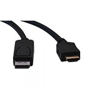 Tripp Lite P582-006 6 Feet Display Port-Male to HDMI-Male Adapter Cable - Copper Conductor - Black