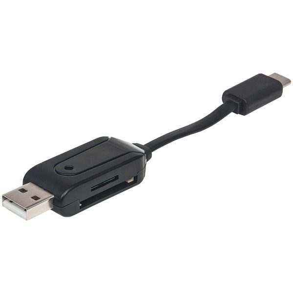 Manhattan 102018 USB-C/A Combo Multi-Card Reader/Writer