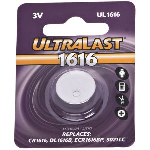 Ultralast UL1616 UL1616 CR1616 Lithium Coin Cell Battery