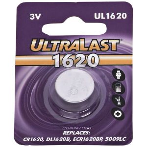Ultralast UL1620 UL1620 CR1620 Lithium Coin Cell Battery
