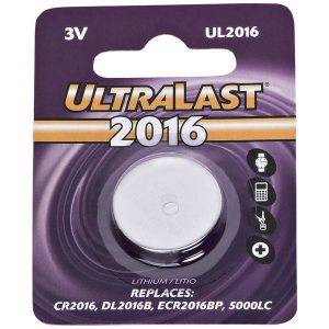 Ultralast UL2016 UL2016 CR2016 Lithium Coin Cell Battery