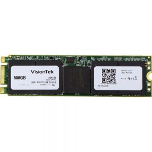 VisionTek 500GB M.2 2280 SATA III NGFF Internal SSD - 550 MB/s Maximum Read Transfer Rate - 500 MB/s Maximum Write Transfer Rate - Hot Pluggable - 256-bit Encryption Standard