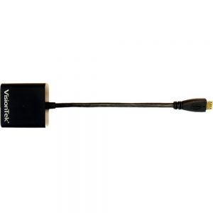 Visiontek 900743 HDMI/VGA Video Cable - HDMI/VGA for Video Device - HDMI (Mini Type C) Digital Audio/Video - HD-15 VGA