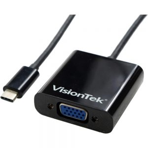 Visiontek USB/VGA Video Adaptor - Type C Male USB - HD-15 Female VGA