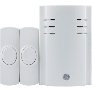 GE 19300 8-Chime Plug-in Door Chime (With 2 Wireless Push Buttons)