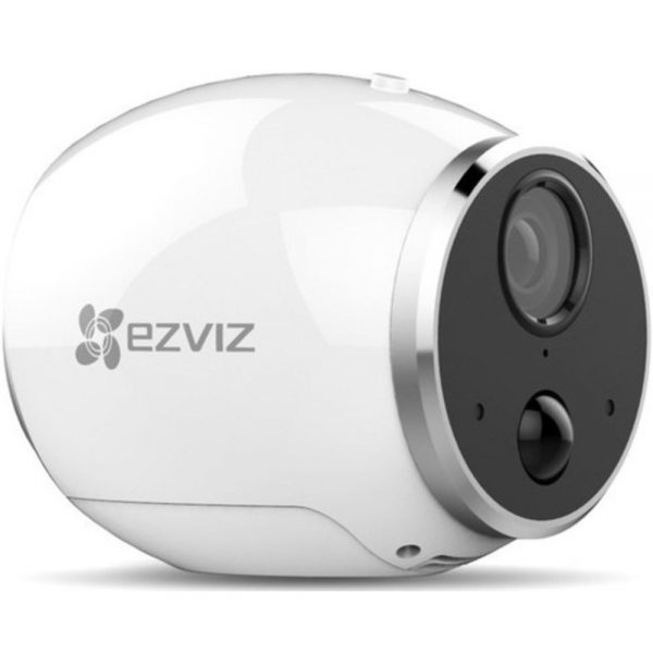 ezviz EZVMINTRP Mini Trooper 720p Wire-Free Indoor/Outdoor Network Camera with Night Vision - 2 mm Lens - White