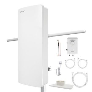 ANTOP Antenna Inc. AT-800SBS AT-800SBS HD Smart Panel Amplified HDTV and FM Amplified Indoor/Outdoor Antenna