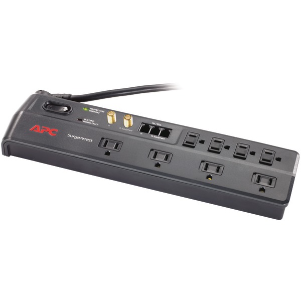 APC P8VT3 8-Outlet Essential SurgeArrest Surge Protector (Telephone & Coaxial Protection) APC P8VT3 8-Outlet Essential SurgeArrest Surge Protector (Telephone & Coaxial Protection)