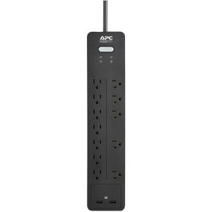 APC PH12U2 12-Outlet SurgeArrest Home/Office Series Surge Protector with 2 USB Ports