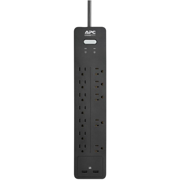 APC PH12U2 12-Outlet SurgeArrest Home/Office Series Surge Protector with 2 USB Ports APC PH12U2 12-Outlet SurgeArrest Home/Office Series Surge Protector with 2 USB Ports