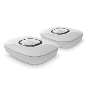 First Alert 1042396 Onelink Secure Connect Tri-Band Mesh Wi-Fi Router System (2 Pack)