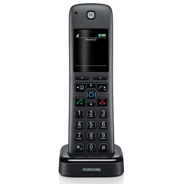 Motorola AXH Additional Handset for AX Series of Smart Cordless Phones and Answering Machines with Alexa Built-in