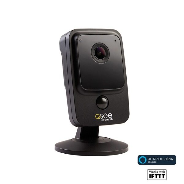 Q-See QCW4K1MCB16 4K UHD Smart Home Wi-Fi Cube Camera (Black)