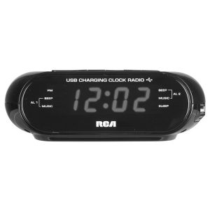RCA RC207A Dual Wake USB Charging Clock Radio