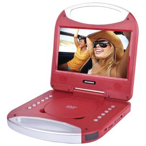SYLVANIA SDVD1052-RED 10" Portable DVD Player with Integrated Handle (Red)