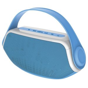 SYLVANIA SP233-BLUE Blue Wireless Bluetooth Portable Boombox (Blue)