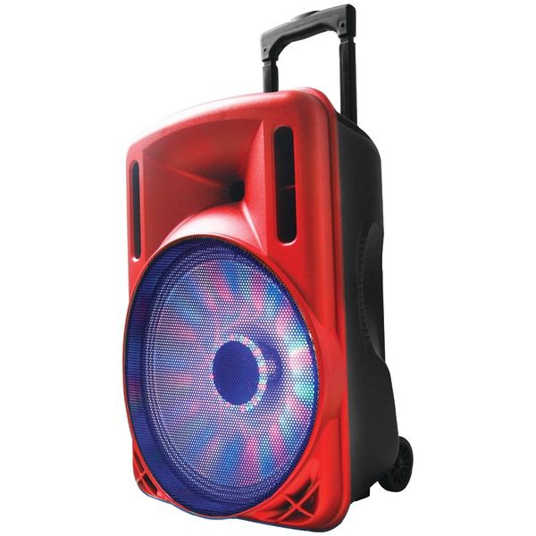 Supersonic iq-3212djbt-RD 12" Portable Bluetooth DJ Speaker (Red)