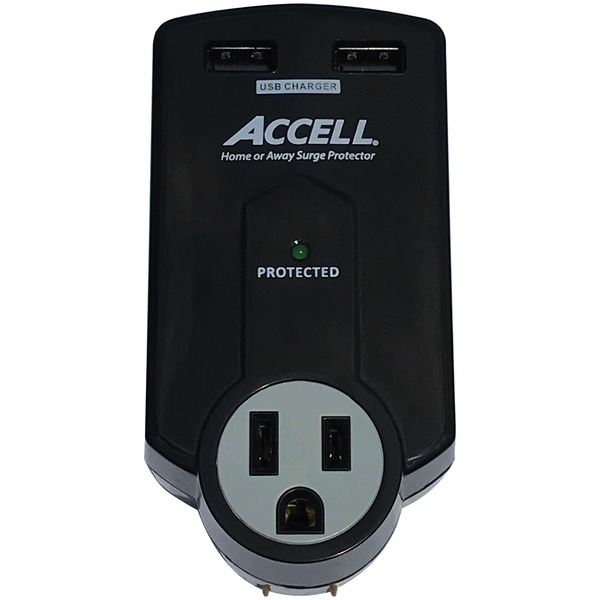 Accell D080B-011K Home or Away Power Station 3-Outlet Travel Surge Protector (Black) Accell D080B-011K Home or Away Power Station 3-Outlet Travel Surge Protector (Black)