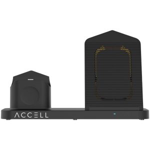 Accell D233B-001B 3-in-1 Fast-Wireless Wireless Charging Station for iPhone