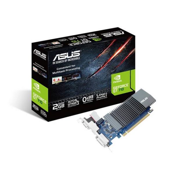 Asus NVIDIA GeForce GT 710 2GB GDDR5 VGA/DVI/HDMI PCI-Express Video Card